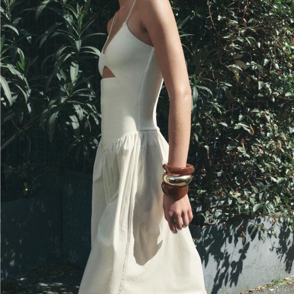 ZARA Cutout Combination Dress - Picture 8 of 10